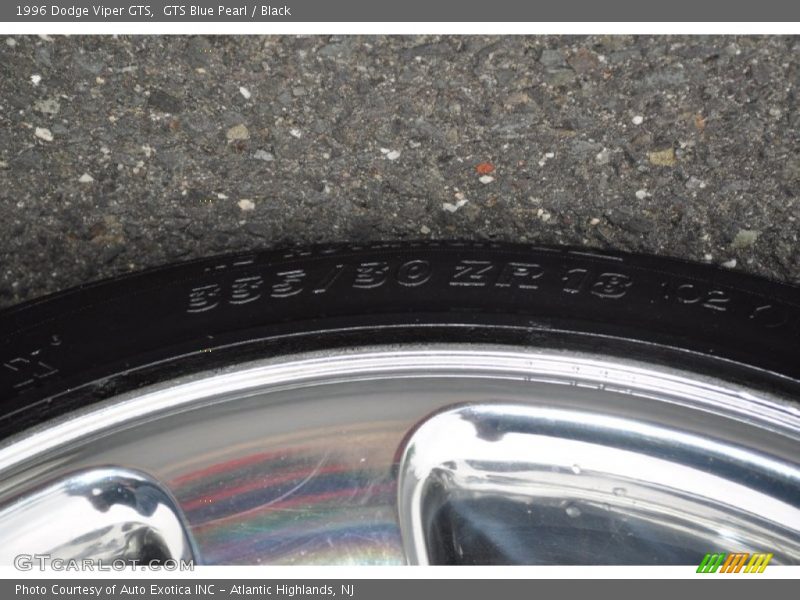 GTS Blue Pearl / Black 1996 Dodge Viper GTS