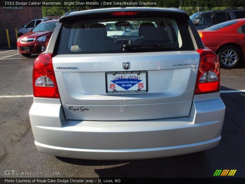 Bright Silver Metallic / Dark Slate/Medium Graystone 2011 Dodge Caliber Mainstreet