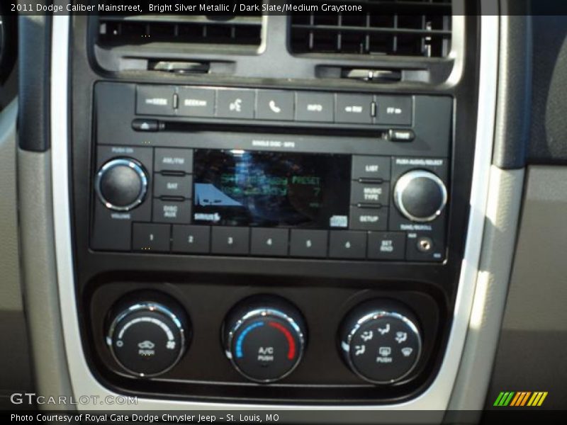 Bright Silver Metallic / Dark Slate/Medium Graystone 2011 Dodge Caliber Mainstreet