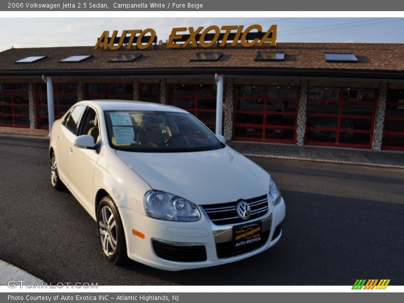Campanella White / Pure Beige 2006 Volkswagen Jetta 2.5 Sedan