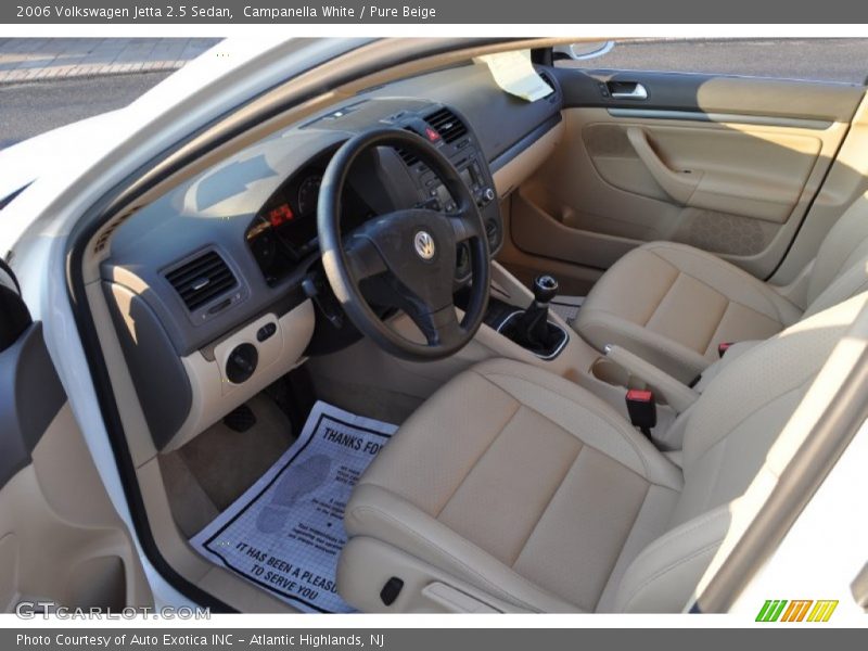  2006 Jetta 2.5 Sedan Pure Beige Interior