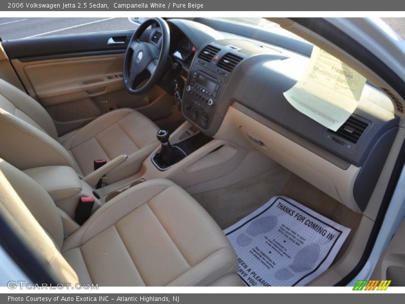 2006 Jetta 2.5 Sedan Pure Beige Interior