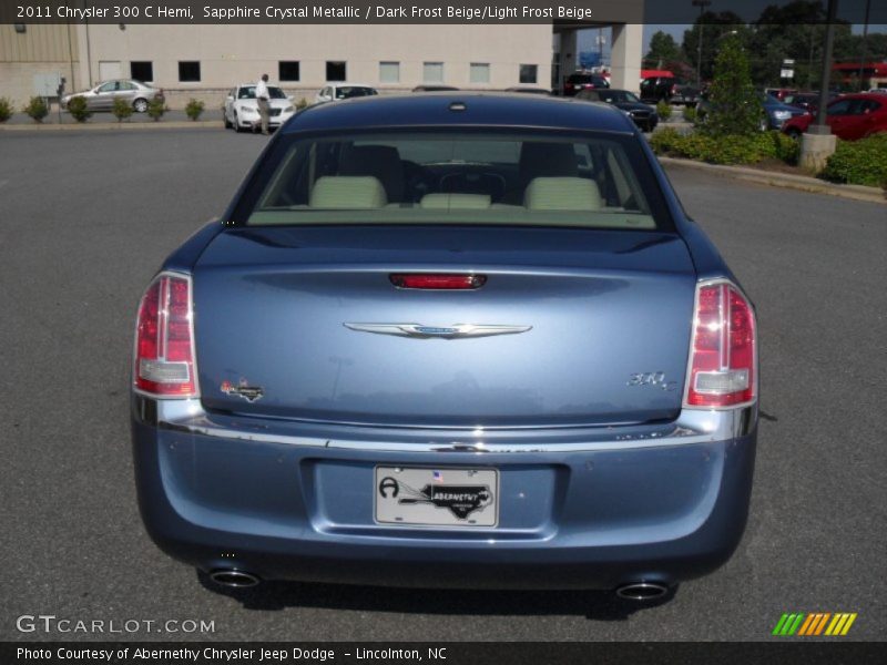 Sapphire Crystal Metallic / Dark Frost Beige/Light Frost Beige 2011 Chrysler 300 C Hemi