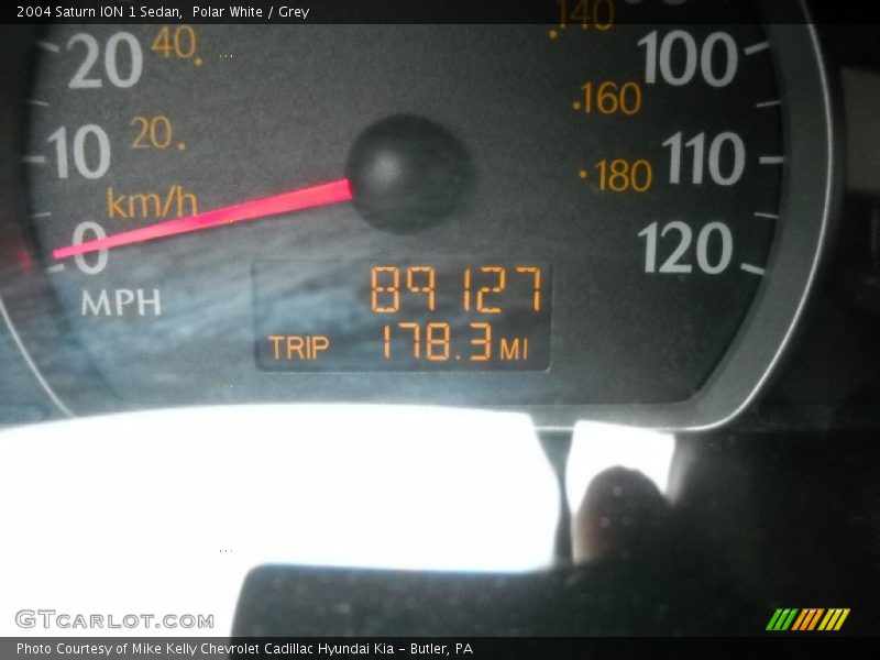 Polar White / Grey 2004 Saturn ION 1 Sedan