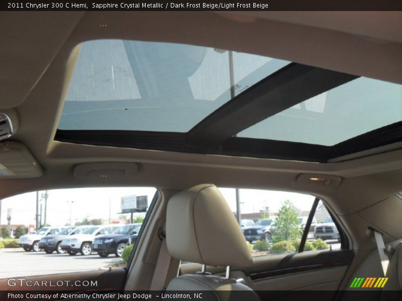 Sapphire Crystal Metallic / Dark Frost Beige/Light Frost Beige 2011 Chrysler 300 C Hemi