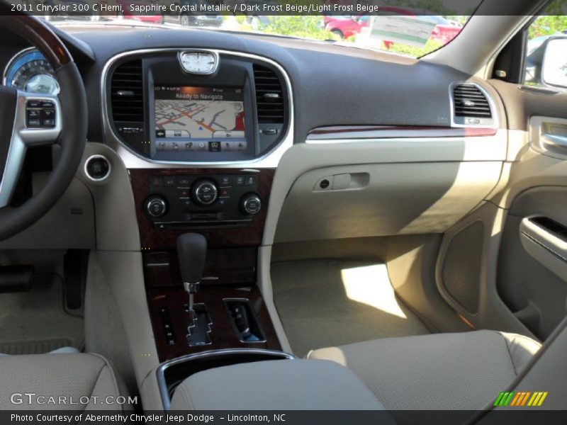 Sapphire Crystal Metallic / Dark Frost Beige/Light Frost Beige 2011 Chrysler 300 C Hemi