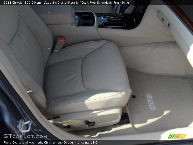 Sapphire Crystal Metallic / Dark Frost Beige/Light Frost Beige 2011 Chrysler 300 C Hemi
