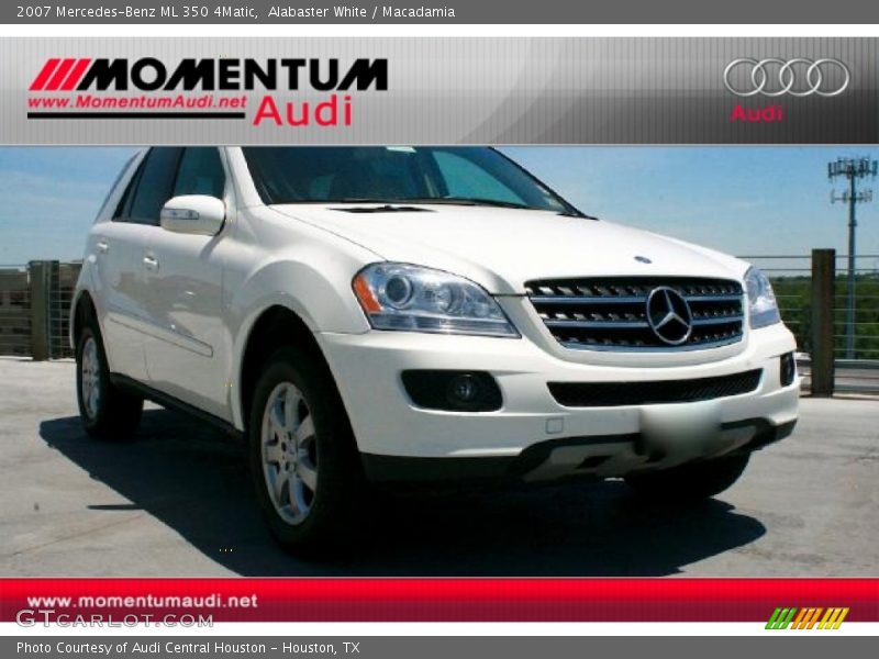 Alabaster White / Macadamia 2007 Mercedes-Benz ML 350 4Matic