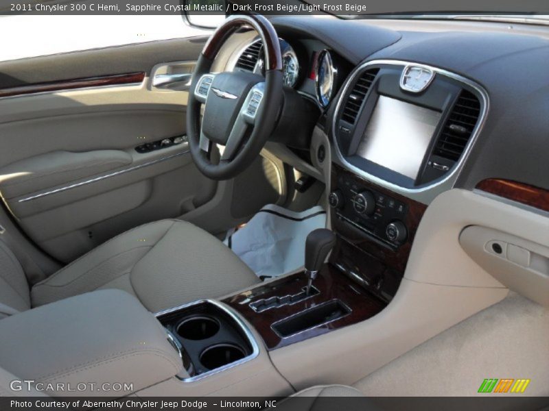 Sapphire Crystal Metallic / Dark Frost Beige/Light Frost Beige 2011 Chrysler 300 C Hemi