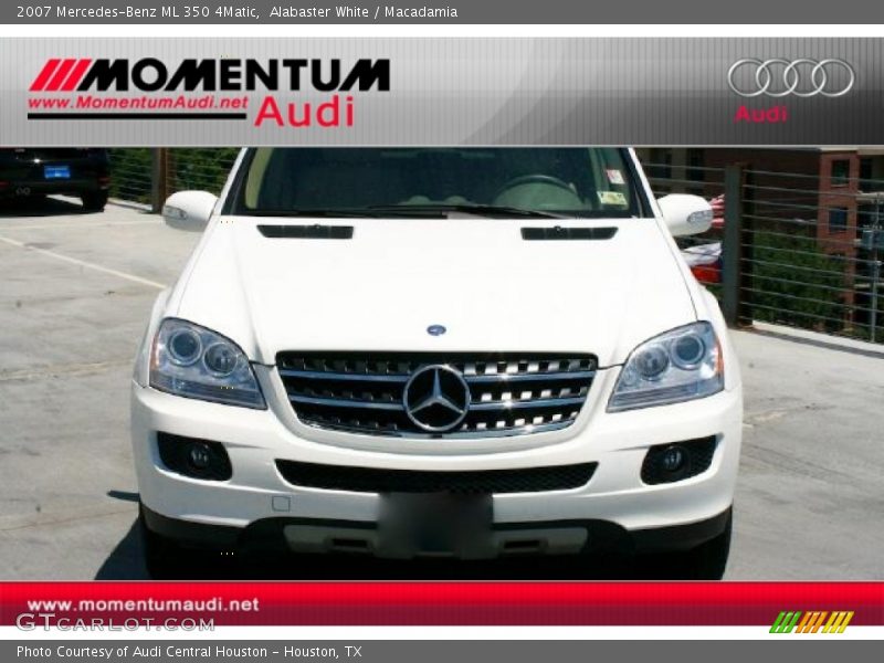 Alabaster White / Macadamia 2007 Mercedes-Benz ML 350 4Matic