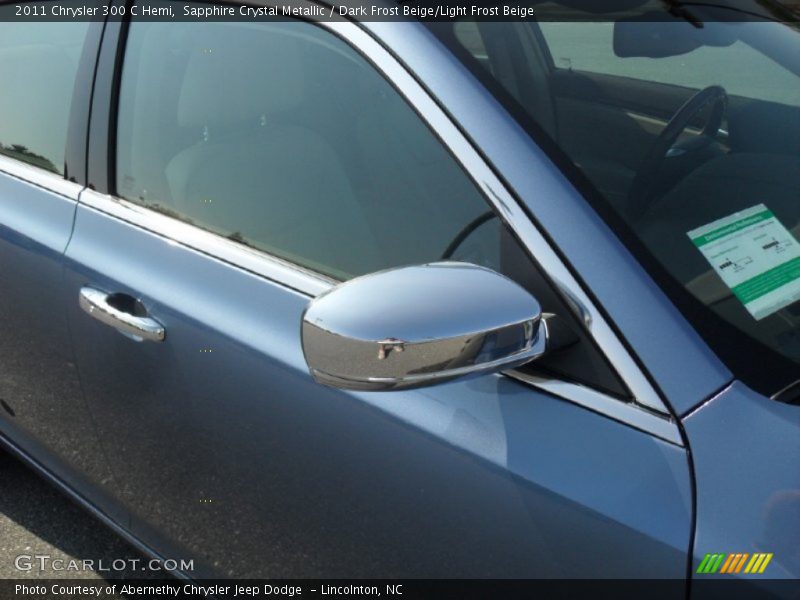 Sapphire Crystal Metallic / Dark Frost Beige/Light Frost Beige 2011 Chrysler 300 C Hemi