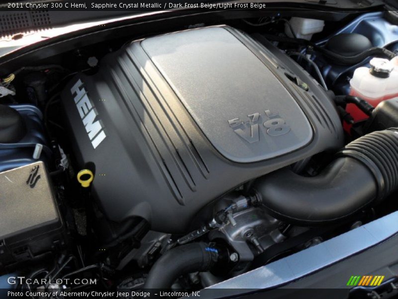 Sapphire Crystal Metallic / Dark Frost Beige/Light Frost Beige 2011 Chrysler 300 C Hemi