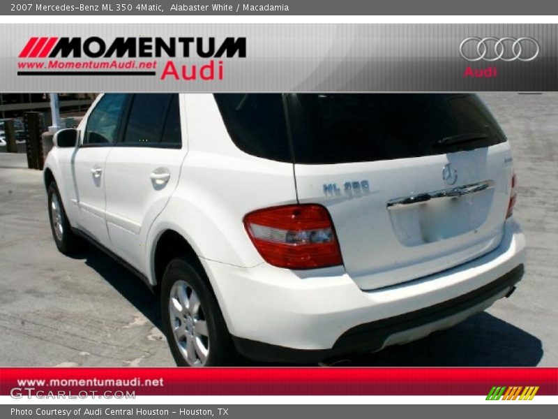 Alabaster White / Macadamia 2007 Mercedes-Benz ML 350 4Matic
