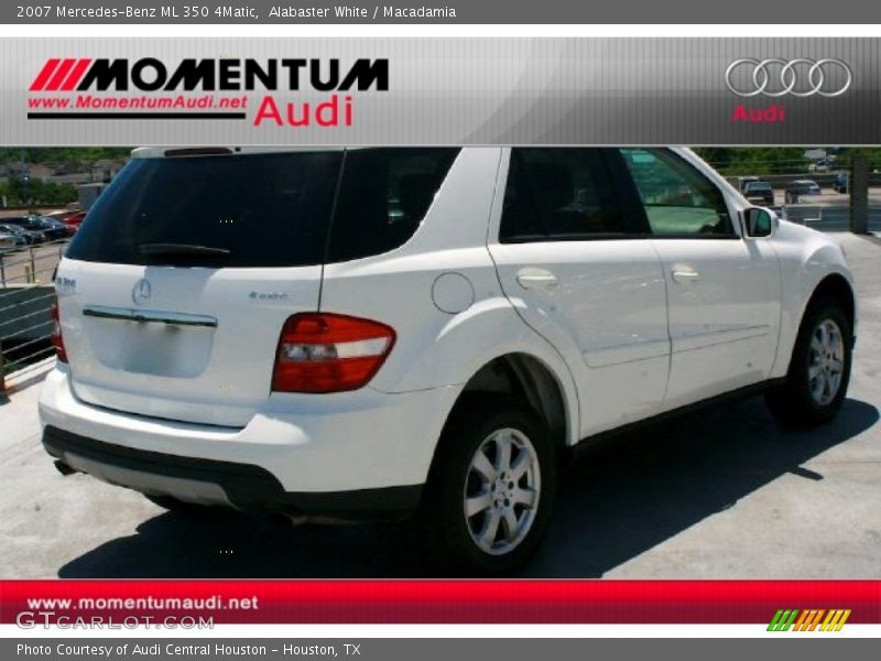 Alabaster White / Macadamia 2007 Mercedes-Benz ML 350 4Matic