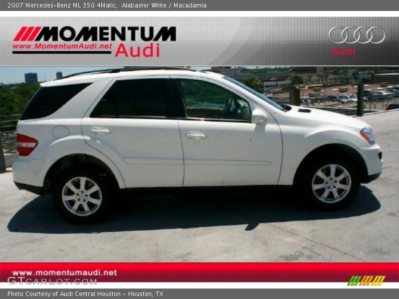 Alabaster White / Macadamia 2007 Mercedes-Benz ML 350 4Matic