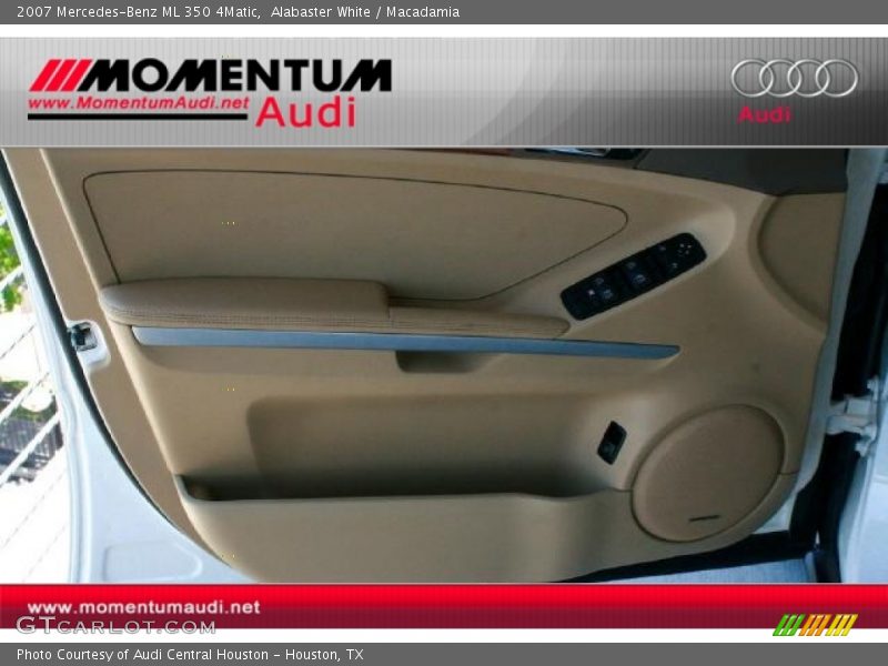 Alabaster White / Macadamia 2007 Mercedes-Benz ML 350 4Matic