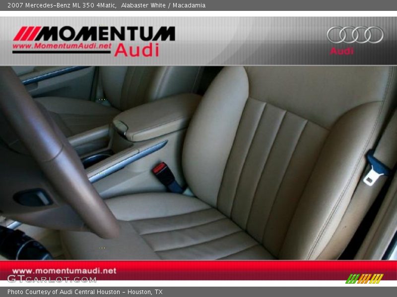 Alabaster White / Macadamia 2007 Mercedes-Benz ML 350 4Matic