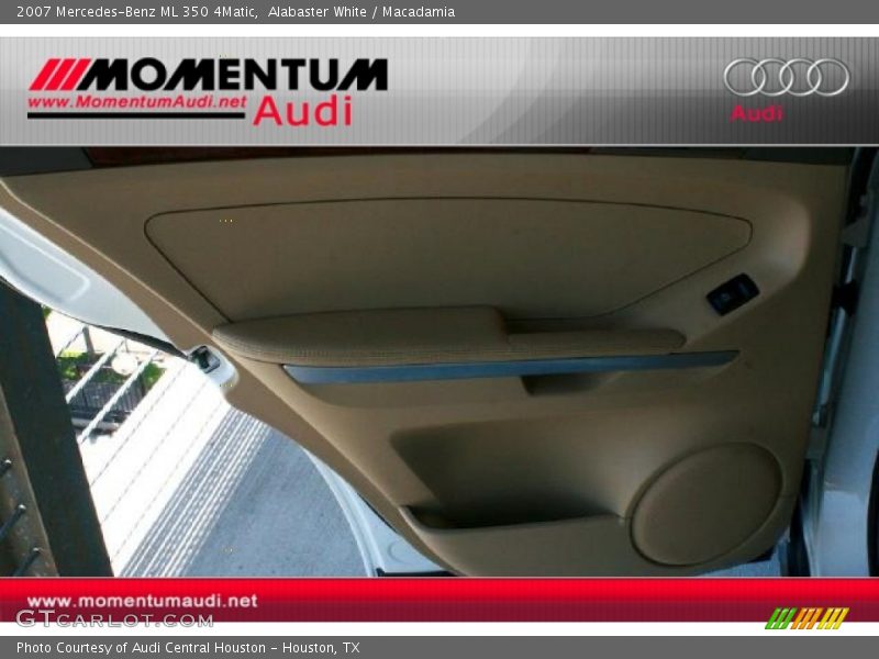 Alabaster White / Macadamia 2007 Mercedes-Benz ML 350 4Matic
