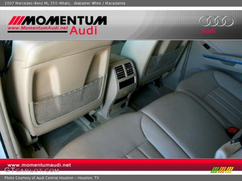 Alabaster White / Macadamia 2007 Mercedes-Benz ML 350 4Matic