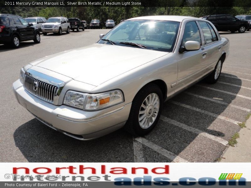 Silver Birch Metallic / Medium Light Stone 2011 Mercury Grand Marquis LS
