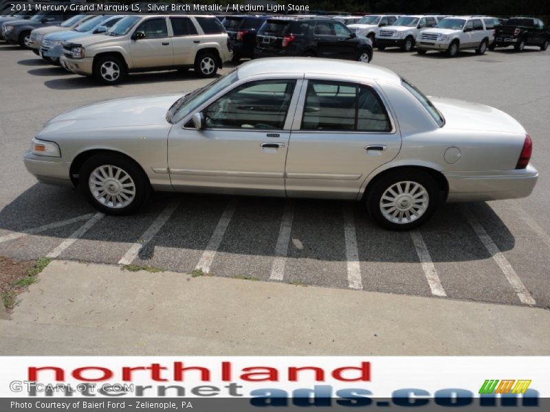 Silver Birch Metallic / Medium Light Stone 2011 Mercury Grand Marquis LS
