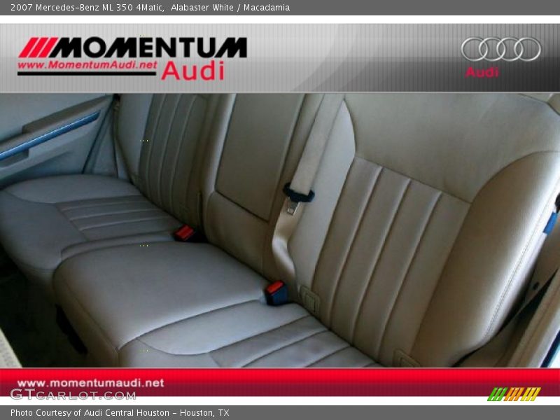 Alabaster White / Macadamia 2007 Mercedes-Benz ML 350 4Matic
