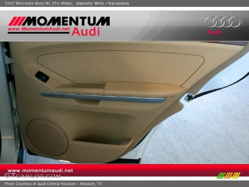Alabaster White / Macadamia 2007 Mercedes-Benz ML 350 4Matic