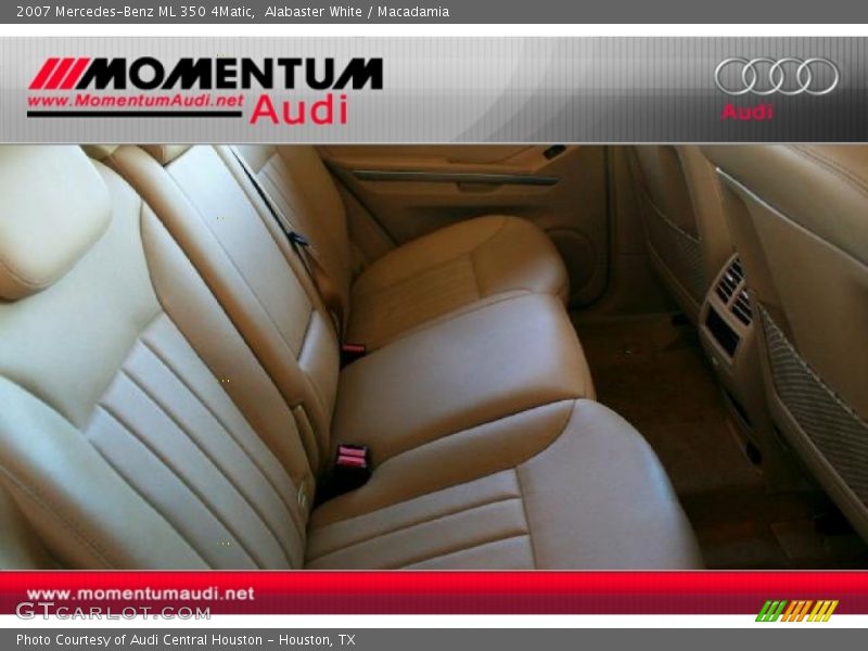 Alabaster White / Macadamia 2007 Mercedes-Benz ML 350 4Matic
