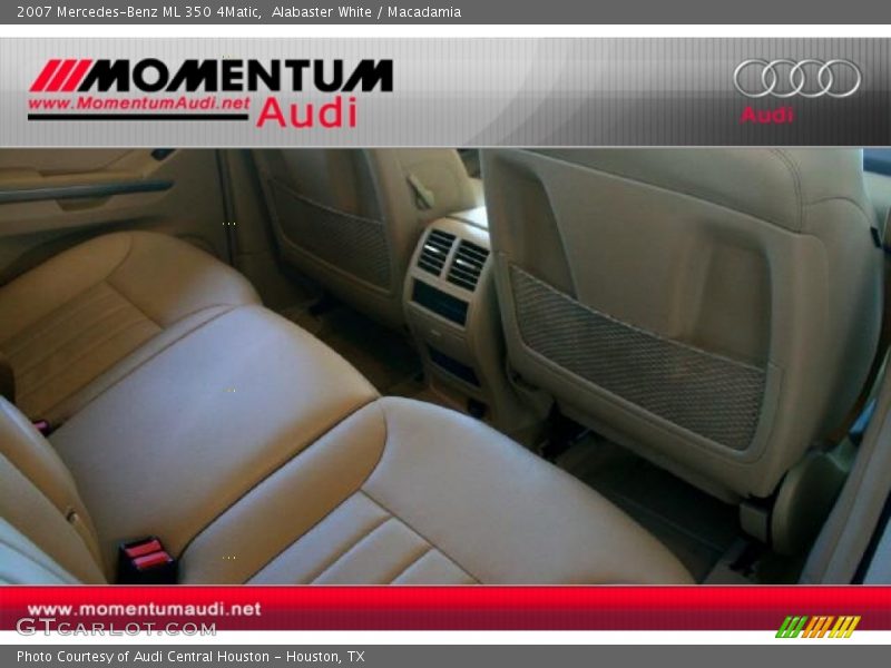 Alabaster White / Macadamia 2007 Mercedes-Benz ML 350 4Matic