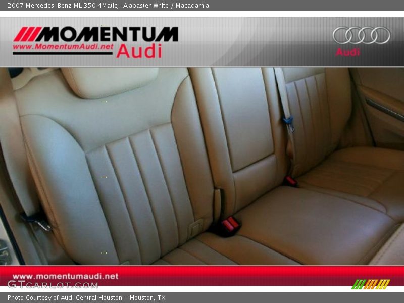 Alabaster White / Macadamia 2007 Mercedes-Benz ML 350 4Matic