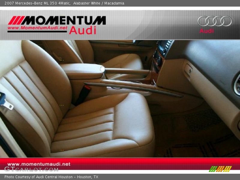 Alabaster White / Macadamia 2007 Mercedes-Benz ML 350 4Matic