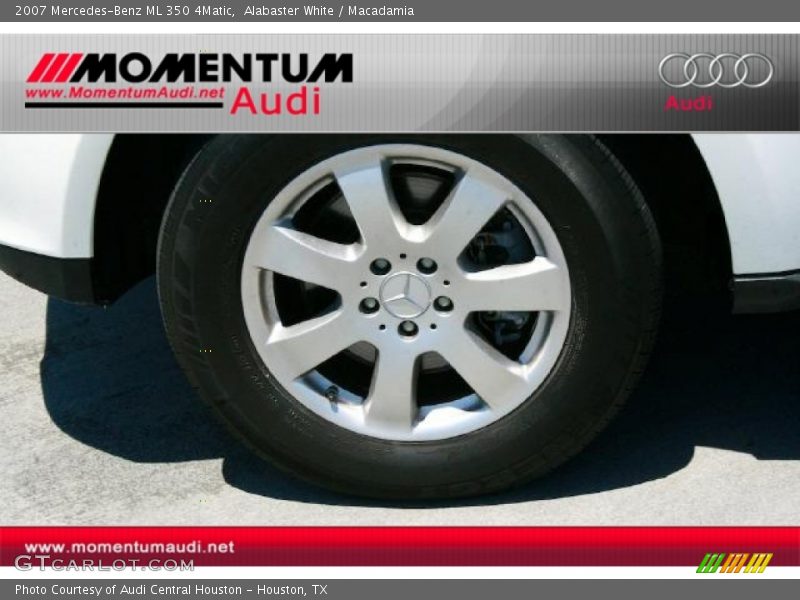 Alabaster White / Macadamia 2007 Mercedes-Benz ML 350 4Matic