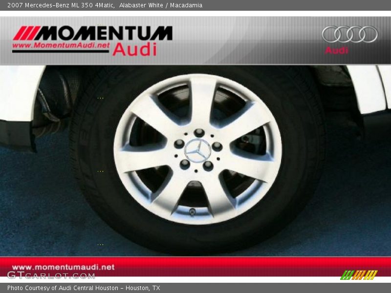 Alabaster White / Macadamia 2007 Mercedes-Benz ML 350 4Matic