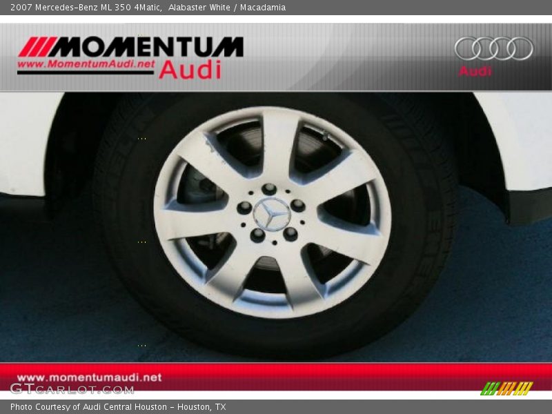 Alabaster White / Macadamia 2007 Mercedes-Benz ML 350 4Matic