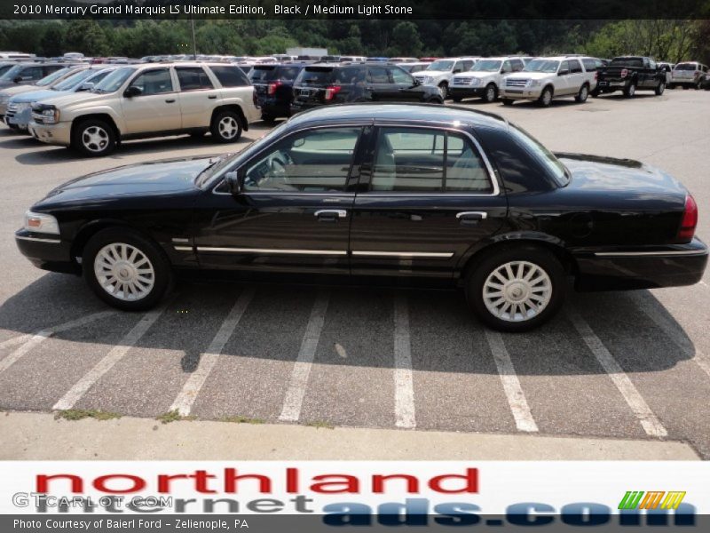 Black / Medium Light Stone 2010 Mercury Grand Marquis LS Ultimate Edition