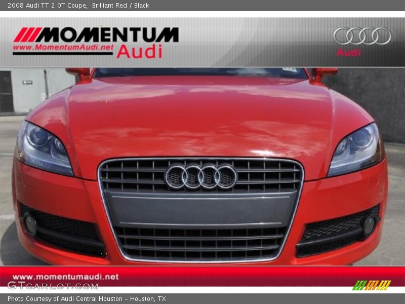 Brilliant Red / Black 2008 Audi TT 2.0T Coupe