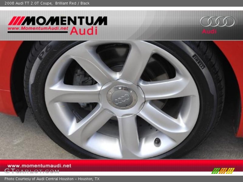 Brilliant Red / Black 2008 Audi TT 2.0T Coupe