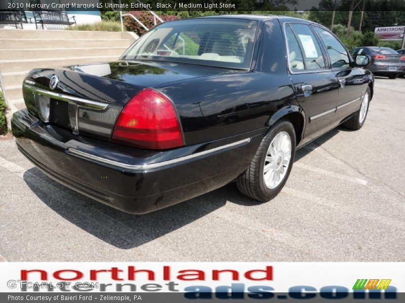 Black / Medium Light Stone 2010 Mercury Grand Marquis LS Ultimate Edition