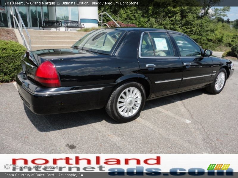 Black / Medium Light Stone 2010 Mercury Grand Marquis LS Ultimate Edition