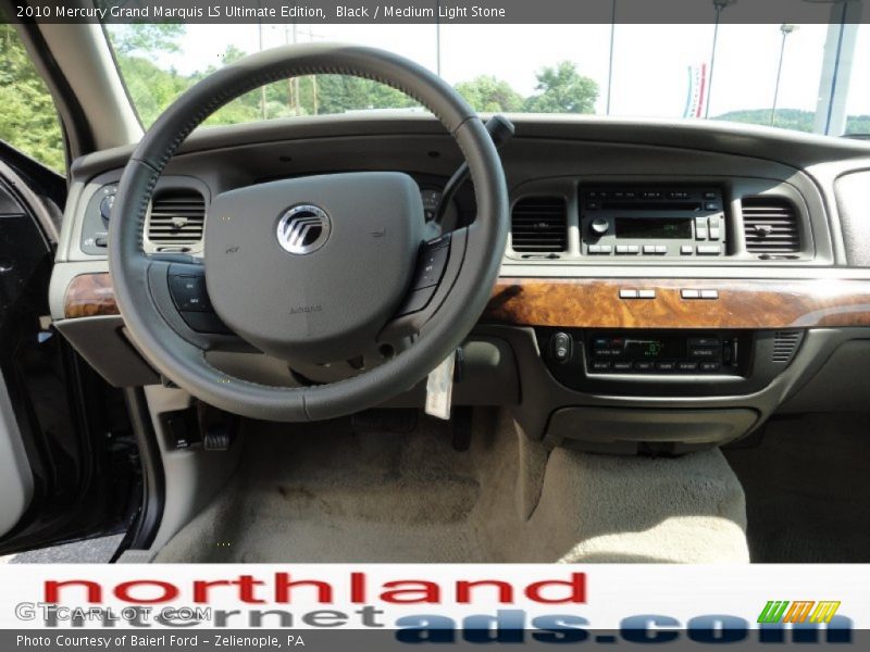 Black / Medium Light Stone 2010 Mercury Grand Marquis LS Ultimate Edition