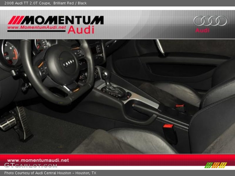 Brilliant Red / Black 2008 Audi TT 2.0T Coupe