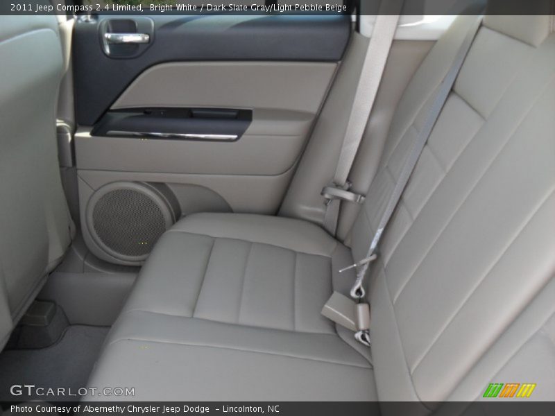 Bright White / Dark Slate Gray/Light Pebble Beige 2011 Jeep Compass 2.4 Limited