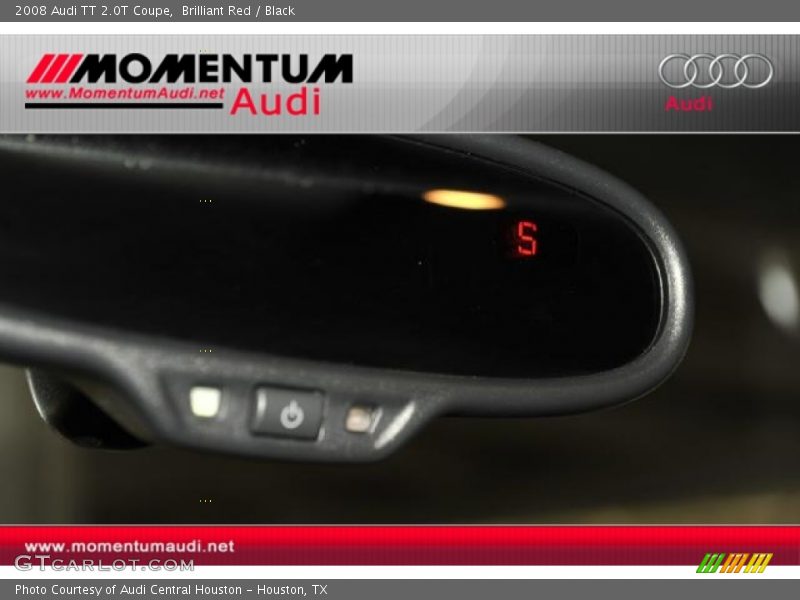 Brilliant Red / Black 2008 Audi TT 2.0T Coupe