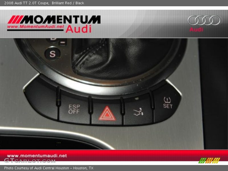 Brilliant Red / Black 2008 Audi TT 2.0T Coupe