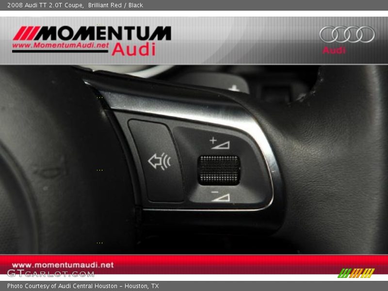 Brilliant Red / Black 2008 Audi TT 2.0T Coupe