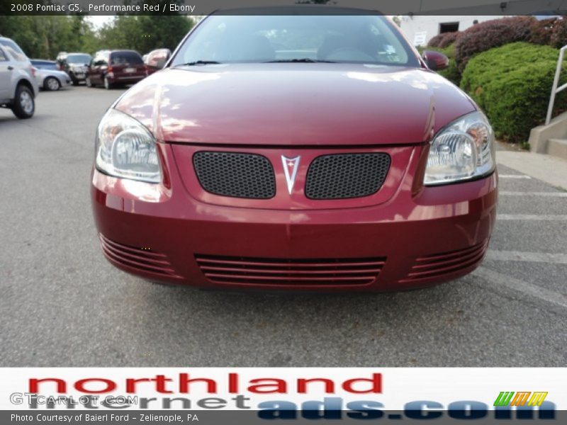 Performance Red / Ebony 2008 Pontiac G5