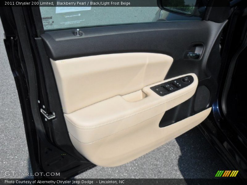 Blackberry Pearl / Black/Light Frost Beige 2011 Chrysler 200 Limited