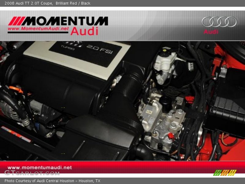 Brilliant Red / Black 2008 Audi TT 2.0T Coupe