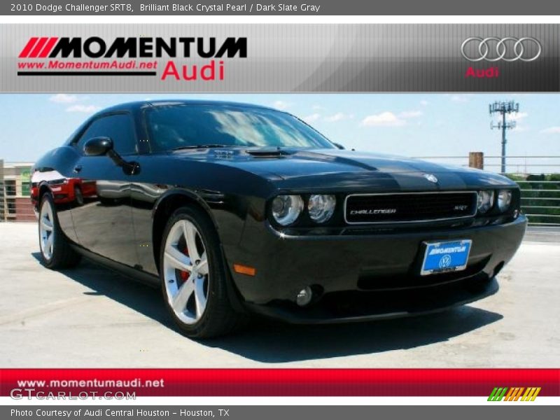 Brilliant Black Crystal Pearl / Dark Slate Gray 2010 Dodge Challenger SRT8