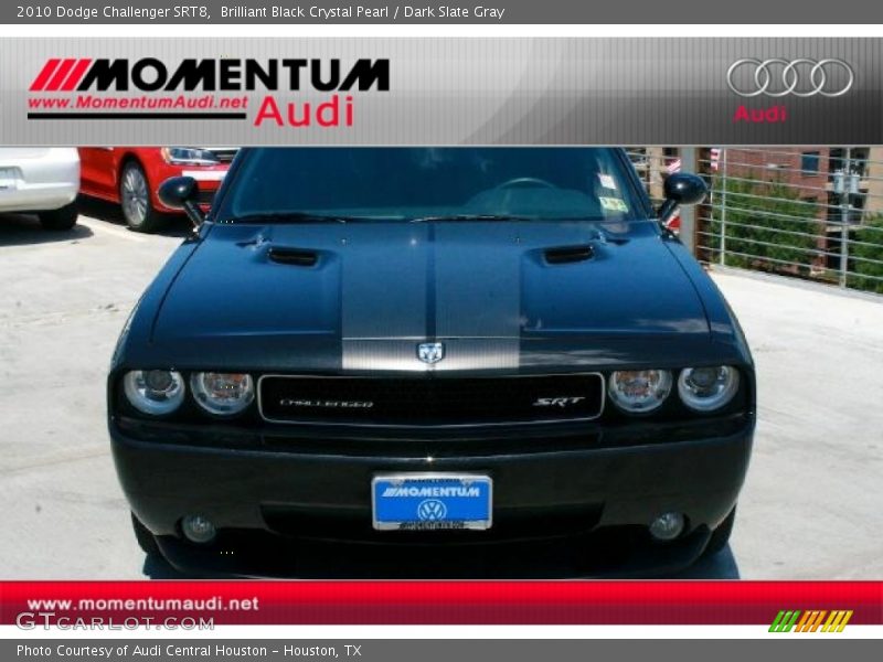Brilliant Black Crystal Pearl / Dark Slate Gray 2010 Dodge Challenger SRT8